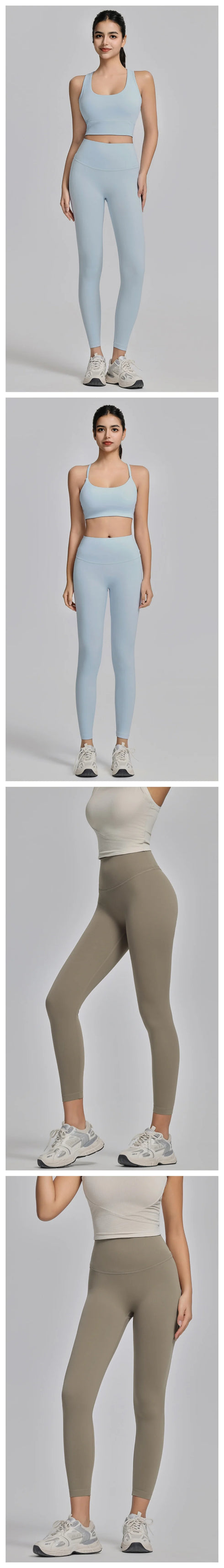 Women's High Waist Yoga Leggings - Booty Lifting Fitness Tights