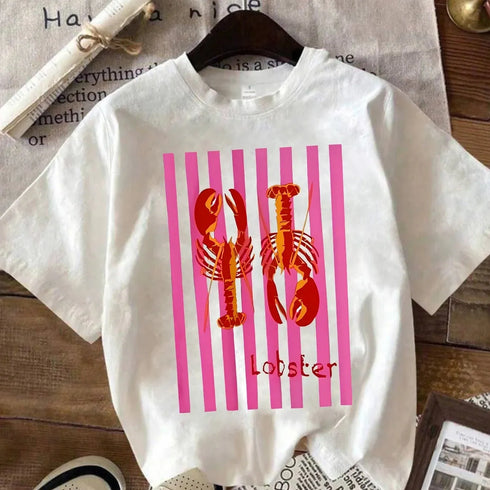 Printed Short Sleeve T-Shirt for Summer