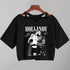 Sleeveless Cartoon Print V-Neck T-Shirt for Women
