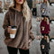 Women's Hooded Long-Sleeved Sweater Coat