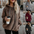 Women's Hooded Long-Sleeved Sweater Coat