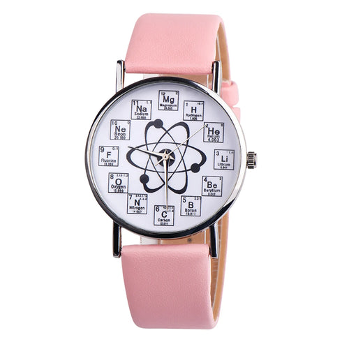 Ladies Watches Creative Design Chemical Element Markers