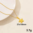 Stainless Steel Textured Starfish Pendant Necklace