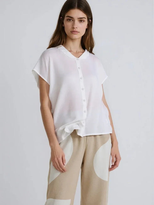 Plus Size Short Sleeve Loose Blouse for Women