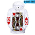 Heart Of The Cards Men's 3D Poker Graphic Hoodie