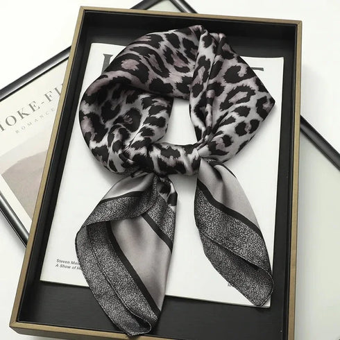 Luxury Silk Square Scarf for Women - 70cm