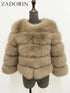 Elegant Faux Fur Coat in Black and White for Women