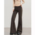Women's High Waist Wide Leg Denim Trousers