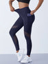 Women's High Waist Mesh Splicing Leggings