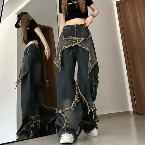 Baggy Vintage-Style Jeans for Women