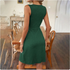 Stylish Solid Colour Sleeveless V-Neck Dress