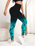 Seamless High Waist Push-Up Leggings in Tie Dye