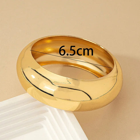 XIALUOKE Vintage Hyperbole Geometric Wide-face Bangles for Women