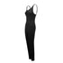 Black Backless Bodycon Jumpsuit for Women