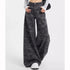 High Waist Camouflage Wide Leg Jeans for Women