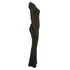 Women’s Black Flare Leg Jumpsuit with Long Sleeves