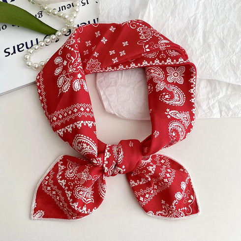 55cm Laies Cotton Linen Square Scarf for Women