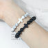 Jesus Cross Natural Stone Bracelet for Men