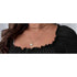 Plus Size Long Sleeve V-Neck Top in Black