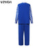 Plus Size VONDA Women Matching Sets Long Sleeve Suits