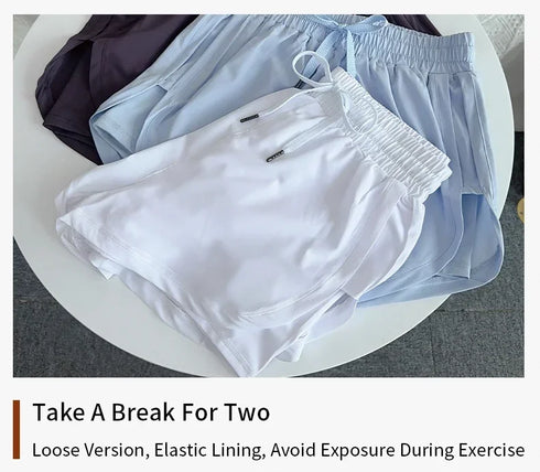 High Waist Quick-Dry Yoga Shorts for Women