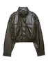 Chic Faux Leather Jacket for Women - Casual Long Sleeve
