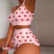 Summer 2-Piece Pajama Set Women Sleepwear Strawberry Lace Crop Top and Shorts Loungewear Pijamas