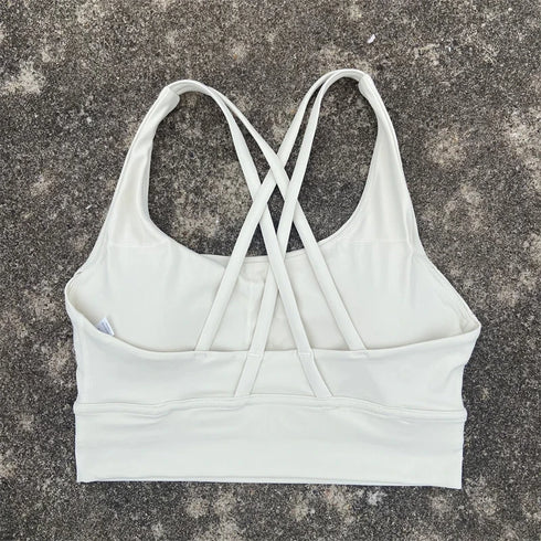 High Support Cross Straps Sports Bra for Women