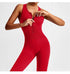 Seamless V-Back Tummy Control Yoga Bodysuit