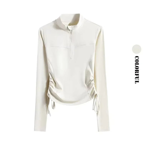DRUR Women's 2 Piece Sweatsuit Set with Long Sleeve Top