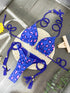 Leopard Print Bikini Set - Women's Swimwear