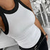 Women’s Cotton Ribbed O-Neck Tank Top