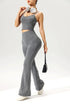 Seamless Flared Pants & Ribbed Tank Top Set