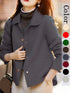 Classic Solid Woolen Coat for Women