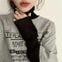 Chic See-Through Long Sleeve T-Shirt in Pink & Green