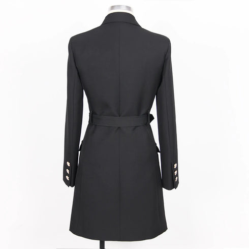 Double Breasted Blazer Dress with Belt