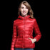 White Duck Down Winter Hoody Jackets Ultra-light Women Coats