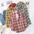 Casual Women's Flannel Plaid Shirt - Autumn Collection