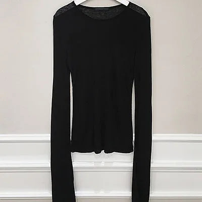 Slim Fit Long Sleeve T-Shirt for Women