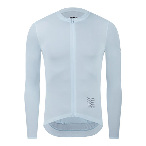YKYW UPF 50+ Pro Team Thin Cycling Jersey Long Sleeve Men's Breathable Shirt Bike Tops Sun protection Sport Clothing YKK Zipper