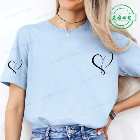 Women’s Heart Design Casual T-Shirt