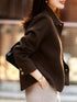 Classic Solid Woolen Coat for Women