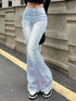 Vintage High Waist Flare Jeans for Women