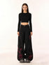 Women's Baggy Butterfly Jeans in Black