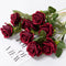Artificial Red and White Roses - 3/5/10/20pcs