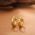 CZ Zircon Mini Hoop Earrings - Gold Plated