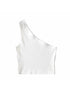 One Shoulder Cropped Tanks Top Women Summer Sleeveless Camis