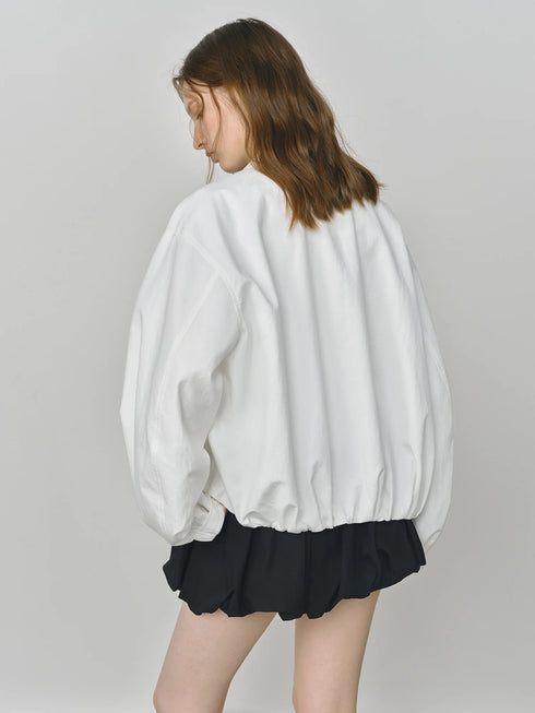 French Barn-Style Oversized Short Jacket for Women