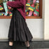 Long Tulle Midi Skirt with High Waist Design