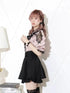 Noemi Inspired Ruffle Bow Top - Japanese Dark Femme Off-Shoulder Blouse, Lace Trim Bell Sleeve Shirt for Yami Kawaii & Lolita